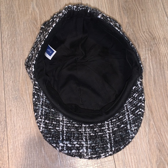 Apt 9 black grey plaid Newsboy Cadet cap hat - Picture 6 of 9